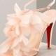 Christian Louboutin Wedding Shoes with Red Sole ♥ Chic and Fashionable Wedding High Heels