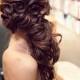 Gorgeous Long Wedding Hairstyle ♥ Wavy Long and Side Swept Hairstyle 