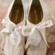 أحذية الزفاف - الكعوب الحرير