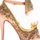 Chic and Fashionable Pink Wedding High Heel Pumps ♥ Marie Antoinette Shoes Collection 
