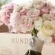 Stunning Wedding Bouquet ♥ Vintage Crystal Brooch & Satin Ribbon Handle