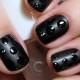 Black Art Polka Dot Nail & Design