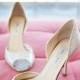 Silver Sparkly Wedding Shoes ♥ Jimmy Choo Bridal Shoes Collection 