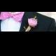 Pink Bow Tie & Boutonniere 