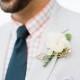 Peonies Boutonniere for Groom 