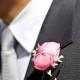Peonies Boutonniere for Groom 