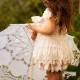 Vintage Robe en dentelle de demoiselle ♥ Flower Girl mignon