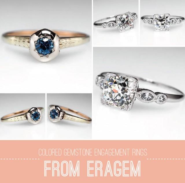wedding photo - Colored Gemstone Engagement Rings From Eragem