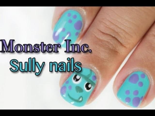 wedding photo - monster inc Sulley nails
