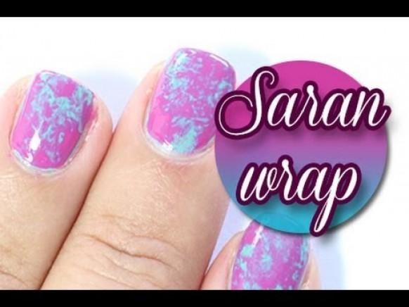 How to: Saran wrap nails