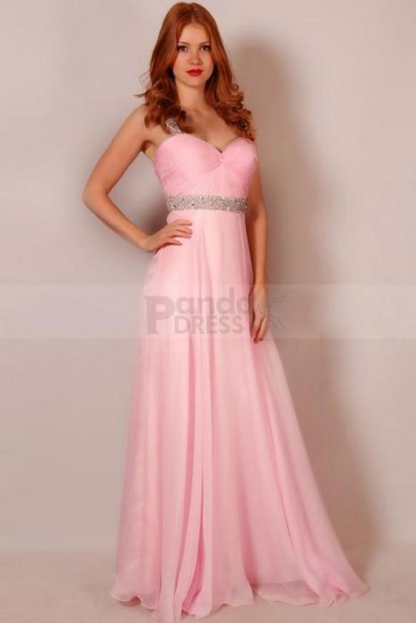 wedding photo - Graceful Sweetheart Prom Gown with Straps and Waistband Filling Beadings