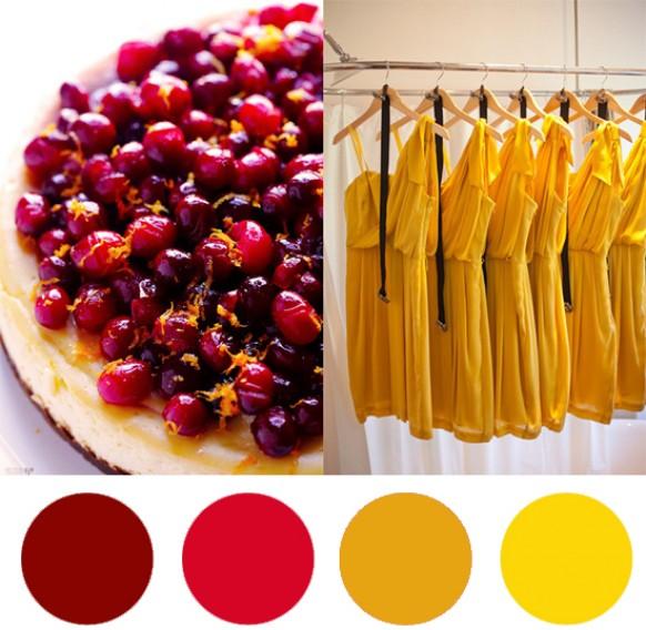 Christmas Colour Palette – Cranberry & Saffron