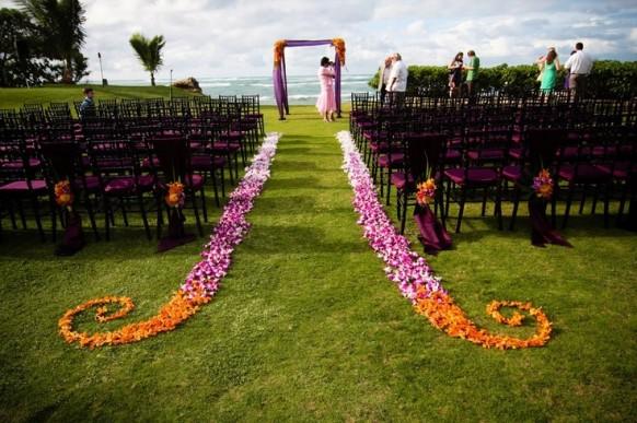 wedding photo - Pink And Orange Weddings
