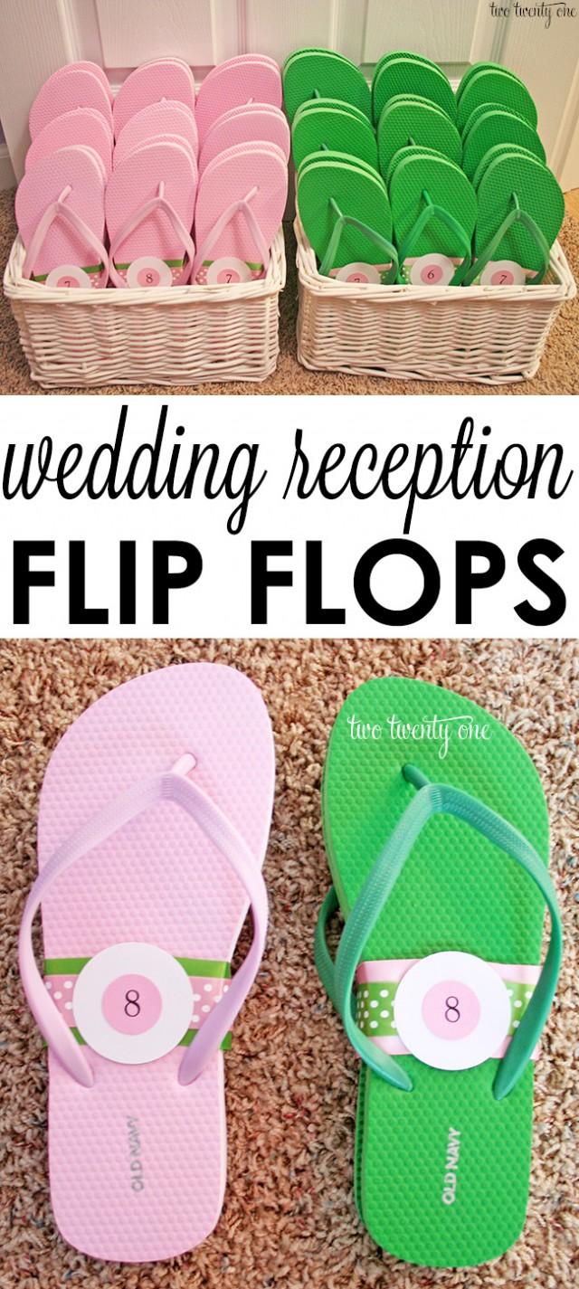 Wedding Reception Flip Flop Basket - Weddbook