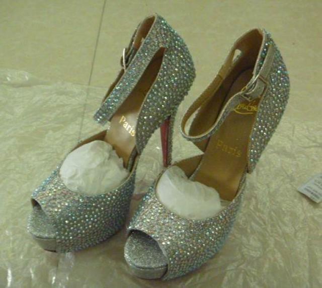 wedding photo - Gatsy Inspired Crystal shoes