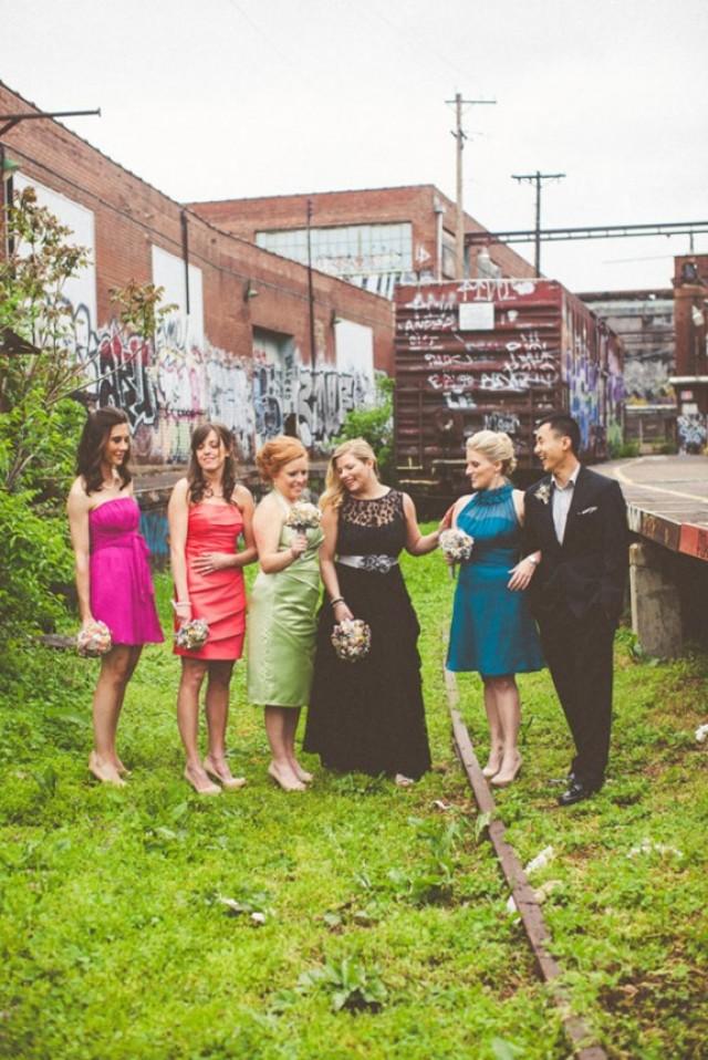 wedding photo - Eclectic Wedding With a Hint of Disney & the Bride in Black: Trent & Whittney