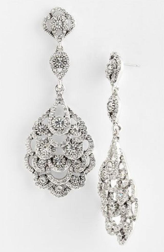 wedding photo - Nina 'Eiffel' Statement Drop Earrings