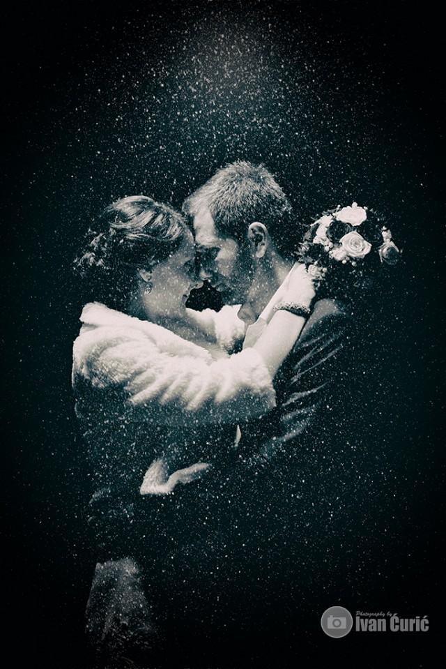 wedding photo - snow