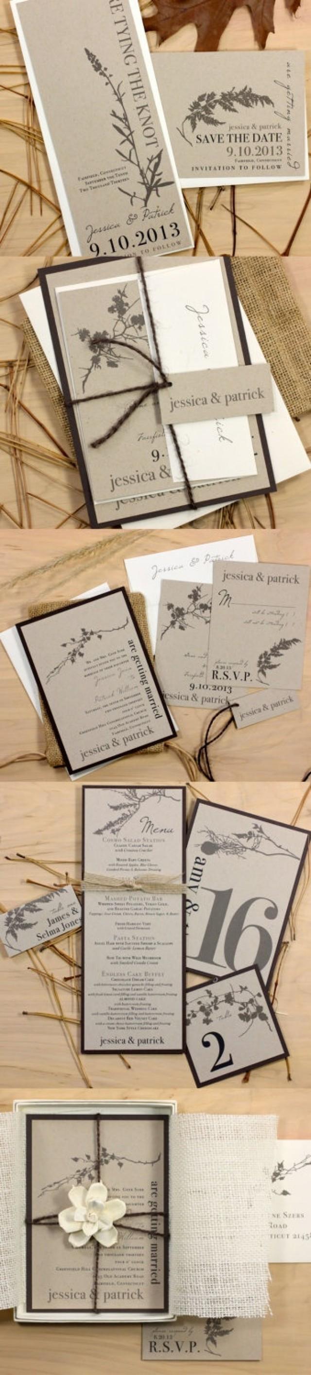 Rustic & Chic, Eco Friendly Wedding Save The Dates, Elegant Chic, Custom And Unique Save The Dates - "Ivory Romance" Save The Date Deposit