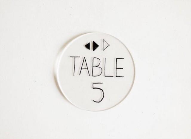Lucite Table Number 