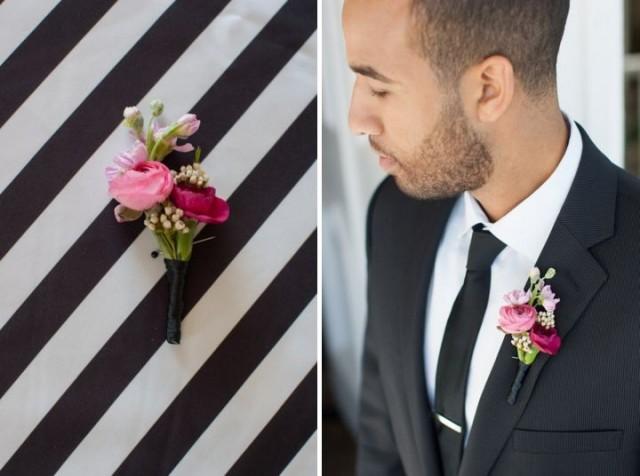 Modern Black, Pink And Gold Wedding Inspiration