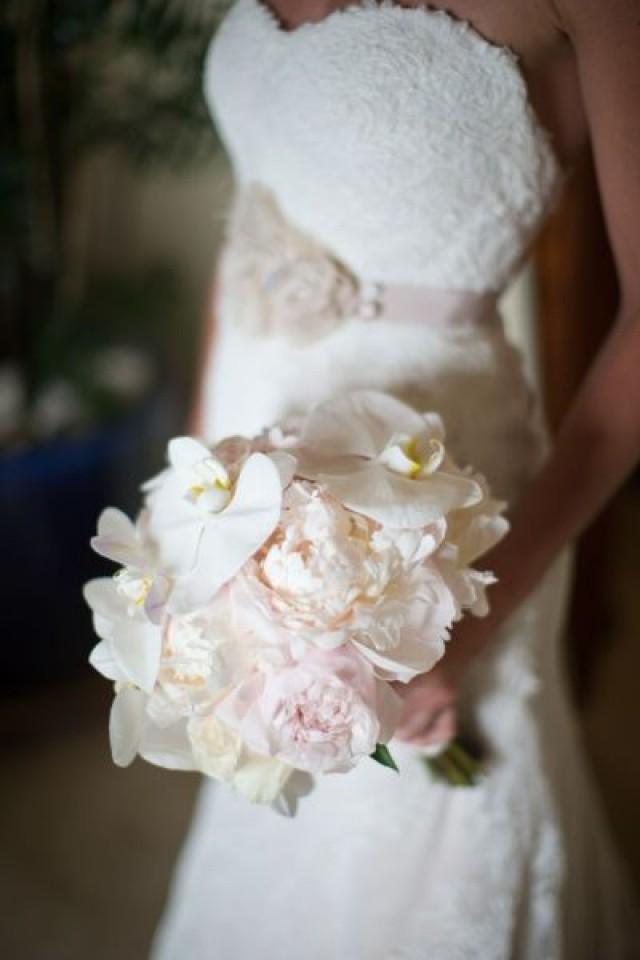 wedding photo - Orchidées et pivoines