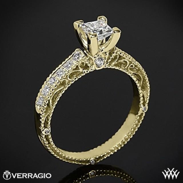 18k-yellow-gold-verragio-scrolled-pave-diamond-engagement-ring-for ...
