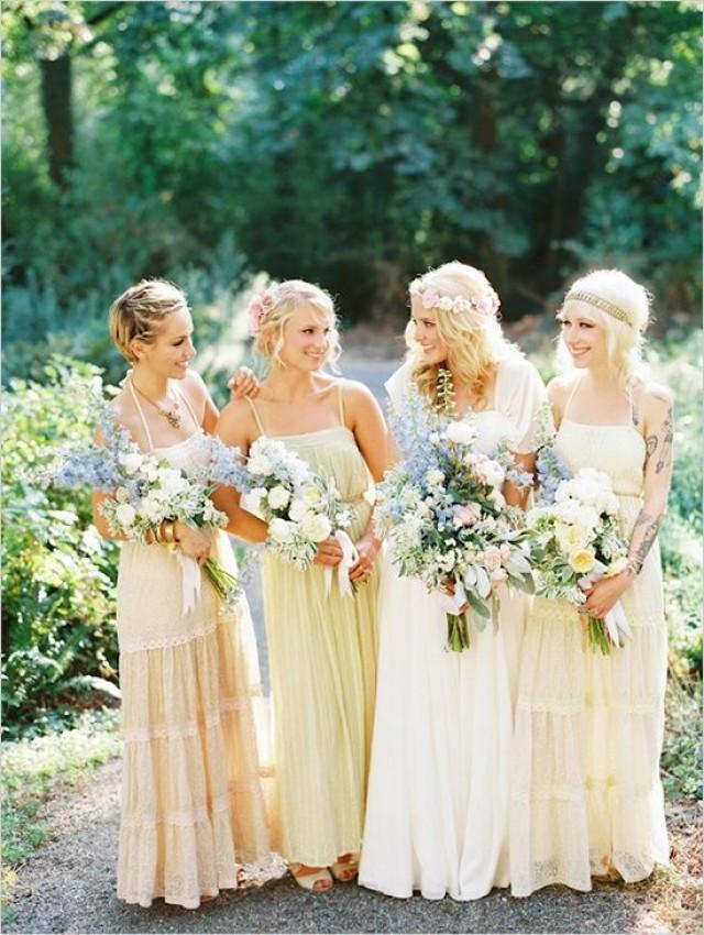 wedding photo - Mismatched Bridesmaids Dresses 