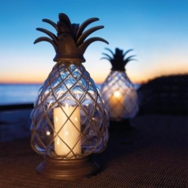 Pineapple Hurricane Lanterns 