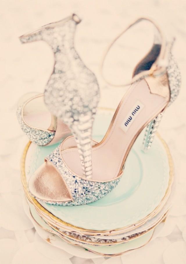 wedding photo - Cendrillon chaussures de mariage!