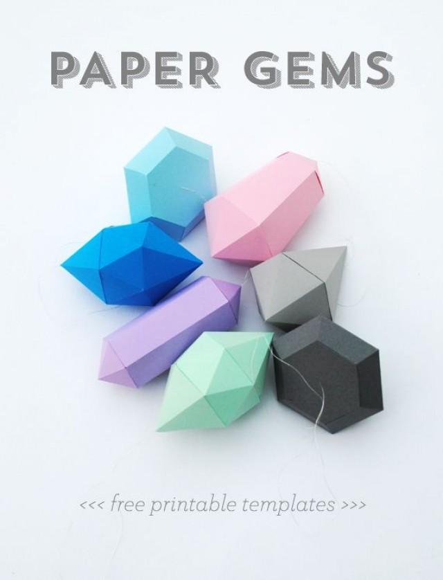 Origami Crystal Template