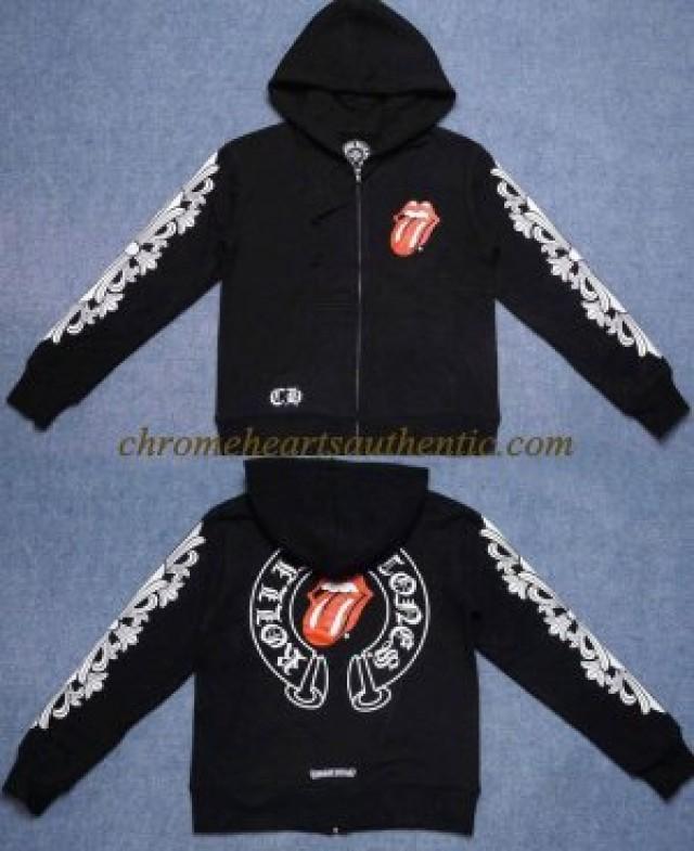 wedding photo - Red Tongue X Rolling Stones Chrome Hearts Hoodie