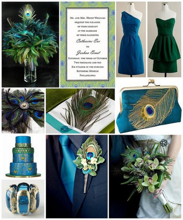 wedding photo - Peacock Wedding Theme