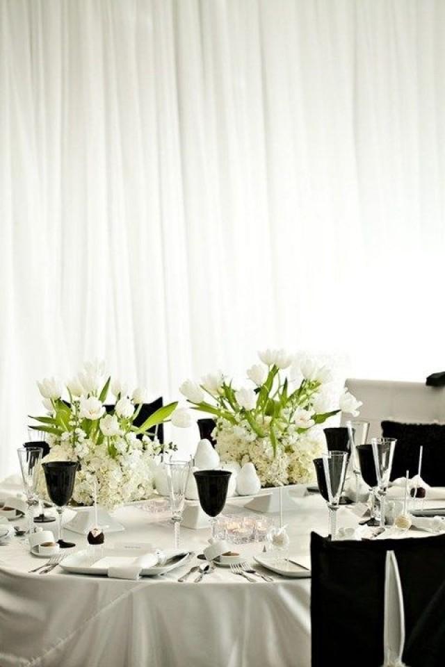 52 Elegant Black And White Wedding Table Settings | Weddingomania ... 52 Elegant Black And White Wedding Table Settings | Weddingomania ...