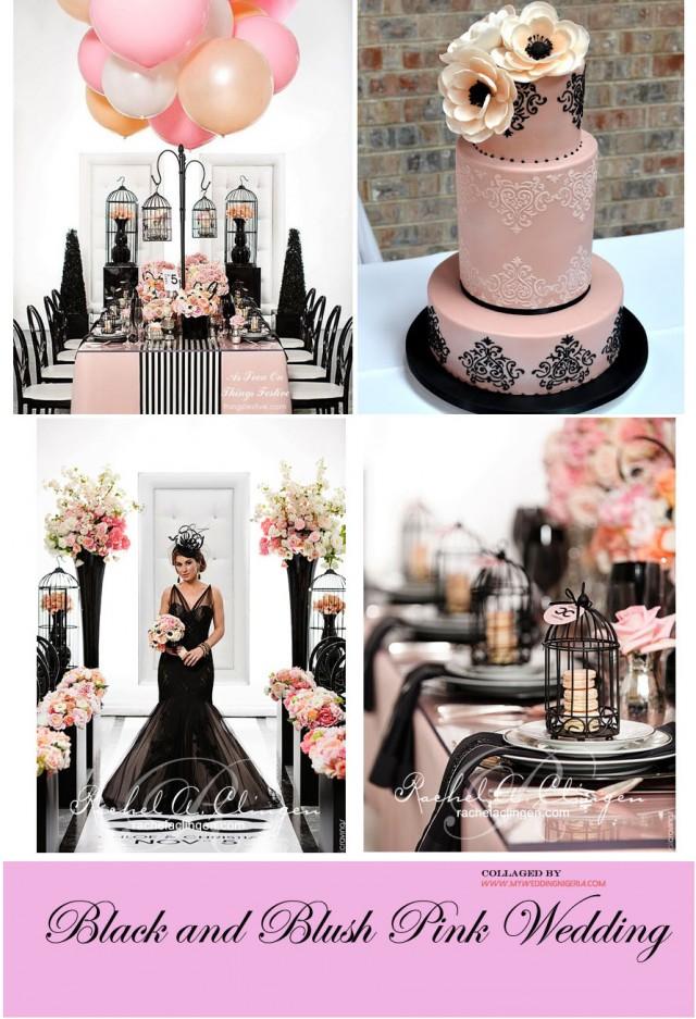 Black And Pink Wedding Color Palette - Weddbook