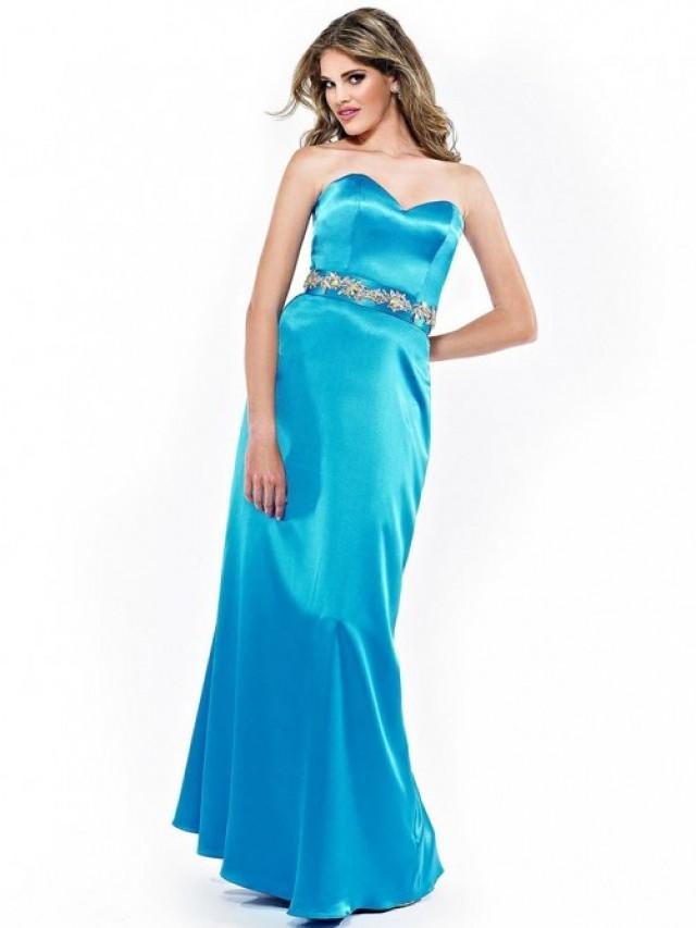 wedding photo - Sheath/Column Sweetheart Elastic Woven Satin Floor-length Dress With Beading