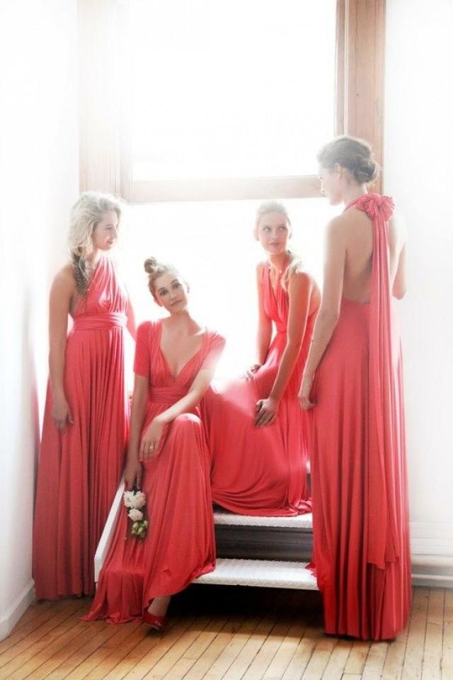wedding photo - Mariage Coral Infinity robe
