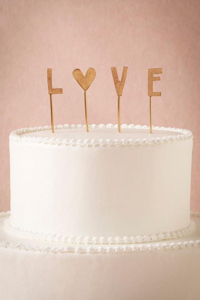 wedding photo - L-O-V-E Cake Topper
