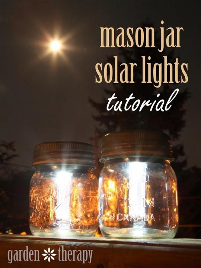 wedding photo - Mason Jar Solar Lights