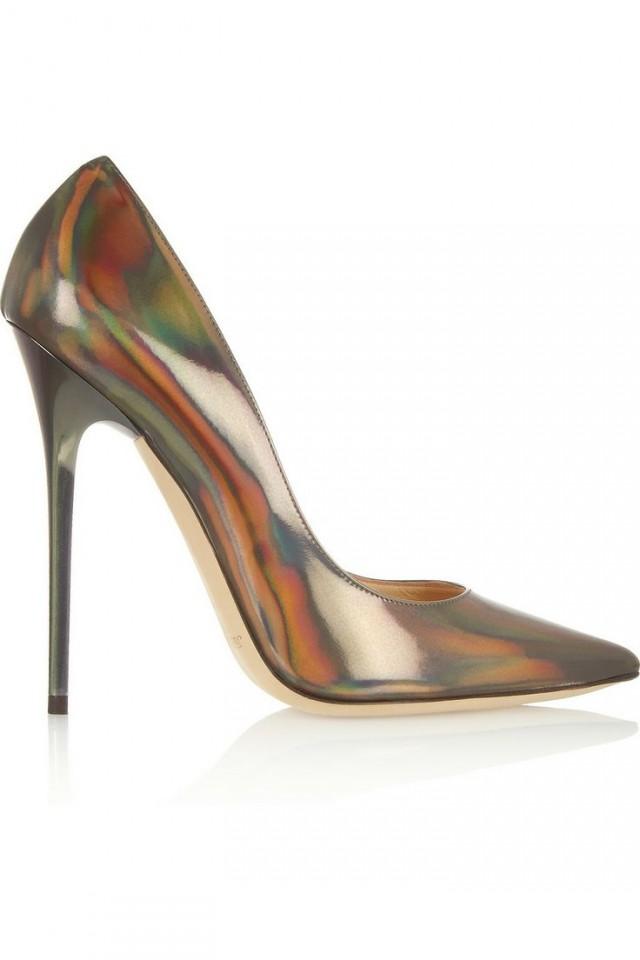 Anouk Holographic Leather Pumps