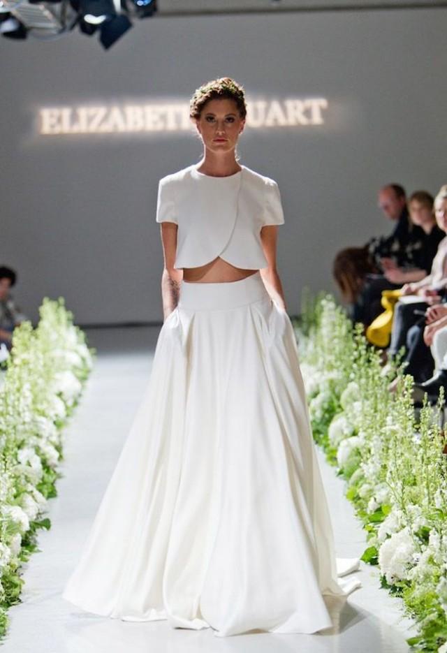 Gorgeous Crop Top Wedding Dress Inspiration Bridal Musings Weddbook 1231