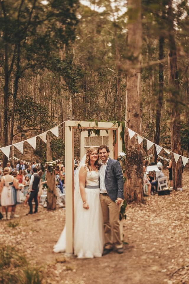 Outdoor Bush Wedding Polka Dot Bride Weddbook 