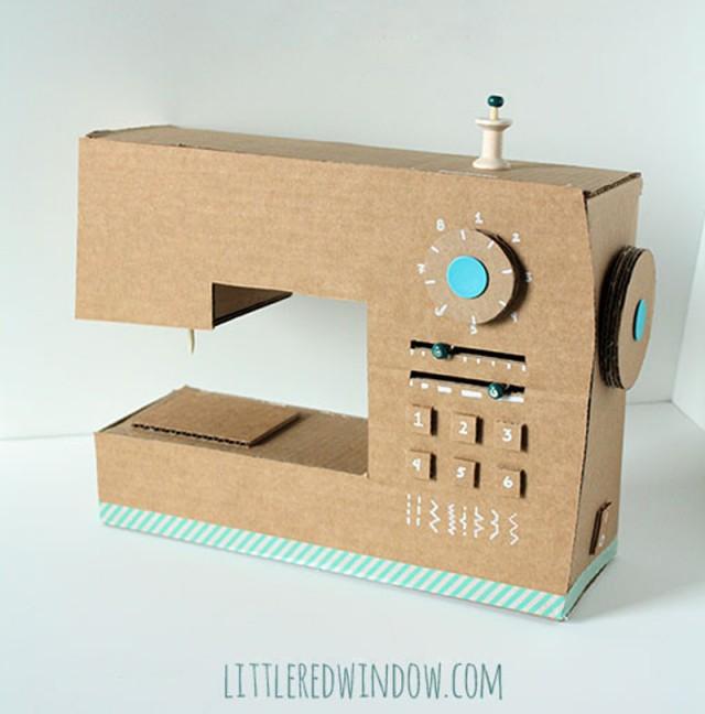 How To Make Cardboard Box Sewing Machine Diy And Crafts Handimania Weddbook
