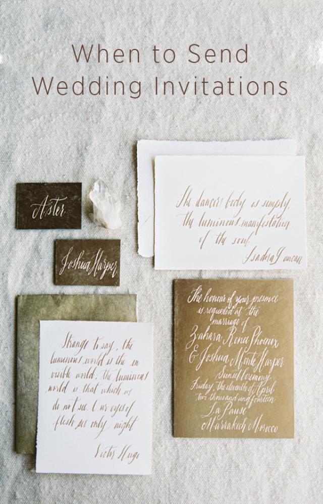 When Do I Send Out Wedding Invitations? | OnceWed.com - Weddbook
