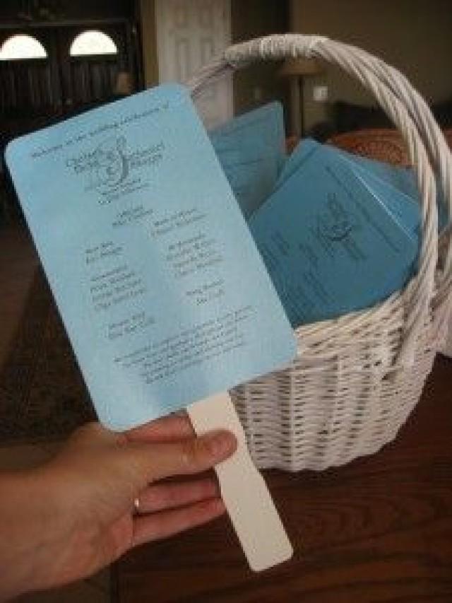 DIY DIY Wedding Program Fans 2152317 Weddbook