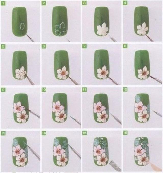 Мастер класс рисунки на ногтях акриловыми красками