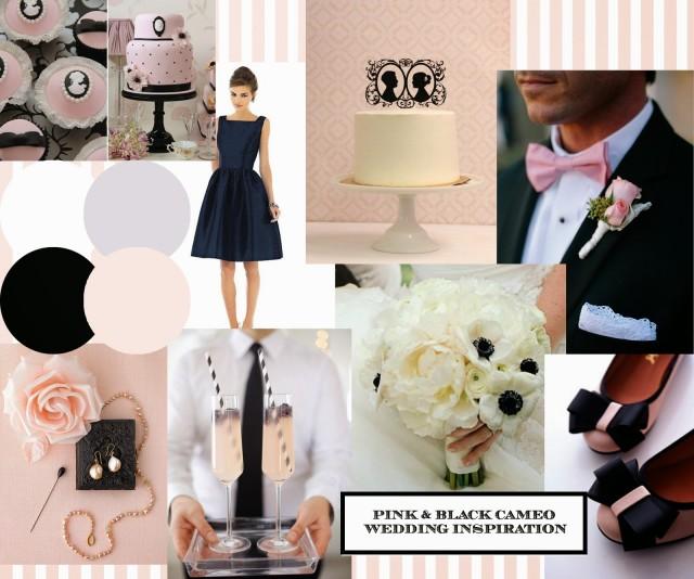 Knots And Kisses Wedding Stationery Introducing Blush Pink And Black