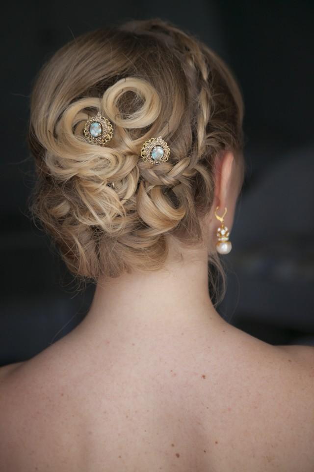 wedding photo - Santorini wedding hair