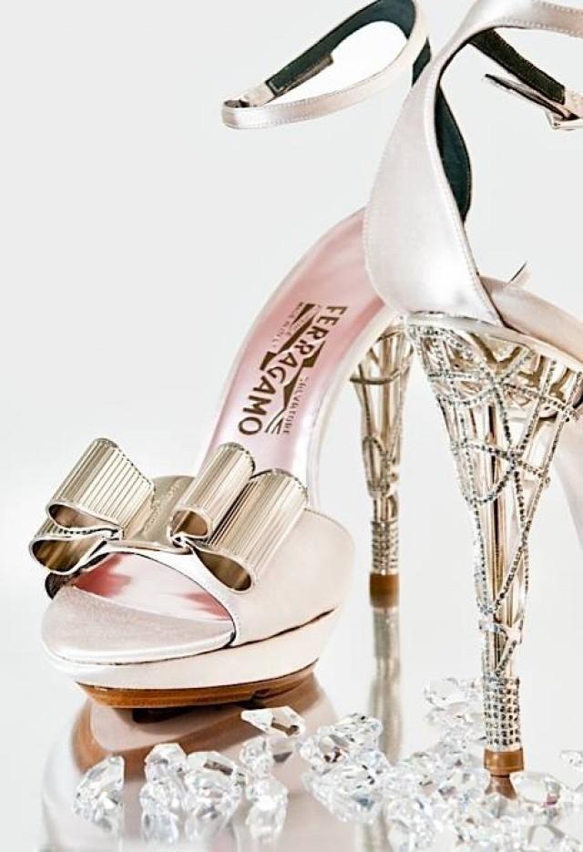 wedding photo - Amazing - ferragamo pink cage heels source: ...
