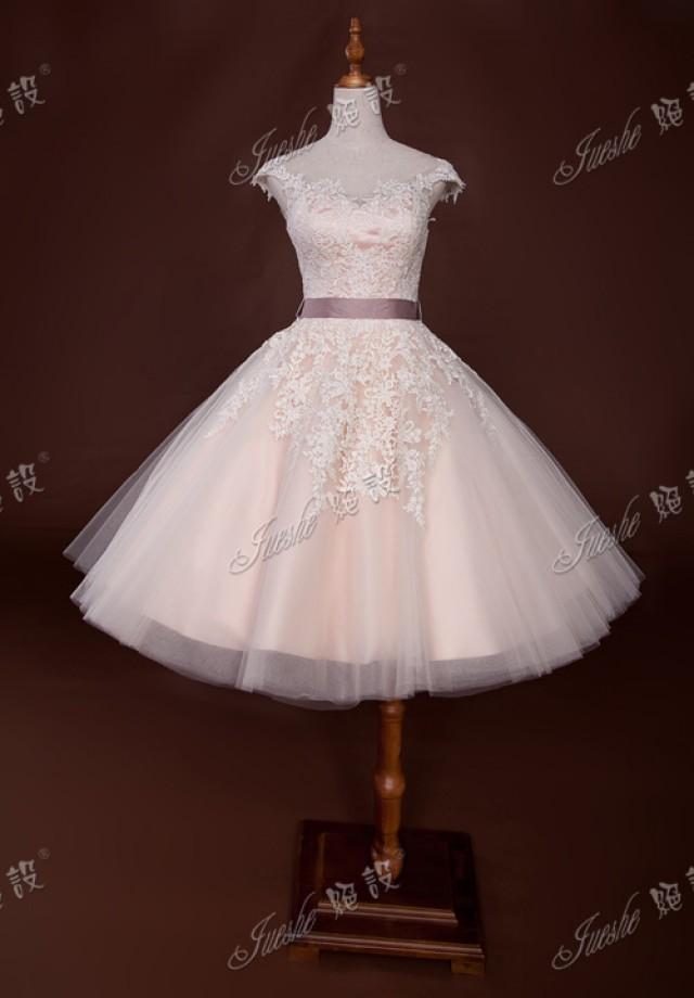 wedding photo - short lace wedding dresses